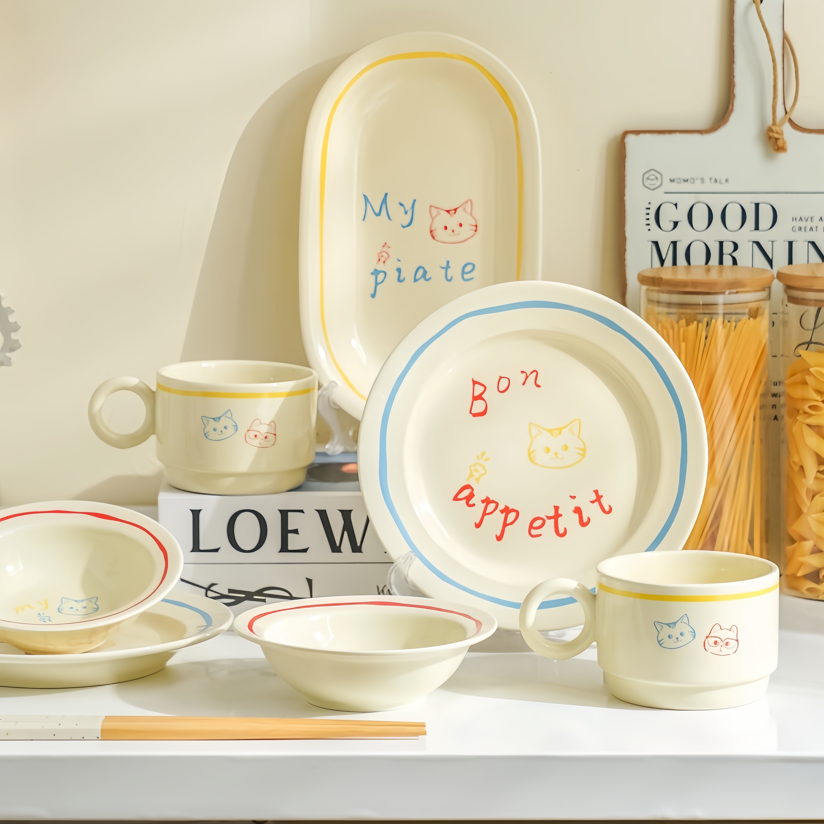 ins博主同款陶瓷盘漂亮的饭碗