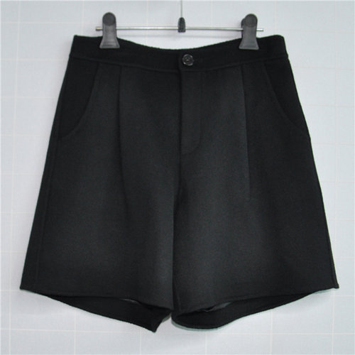 鸿思格 JT-08 双面手缝羊绒羊毛秋冬新款西装短裤显瘦百搭阔腿裤