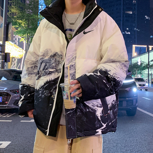 耐克顿羽绒服男士2024冬季新款白鸭绒休闲立领外套青少年潮流冬装