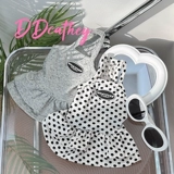 Сумка кошка в горошек вязаное платье растягивающе