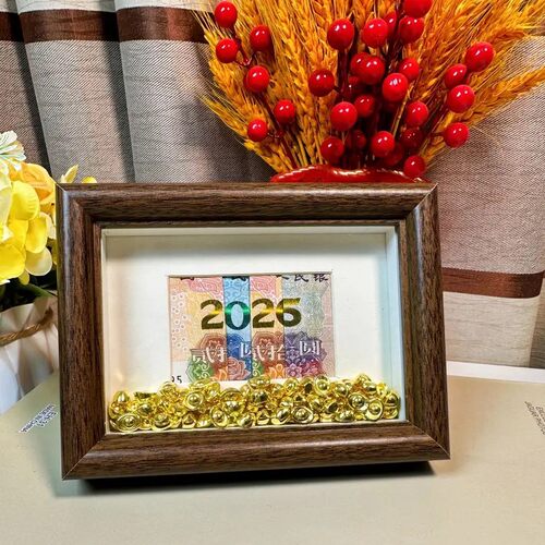 【下单立减50】新年摆件相框一百新年2026装饰画框桌面摆