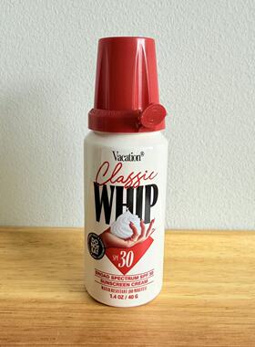 现！美国Vacation Classic Whip  SPF 30防晒光泽慕斯40g旅行装