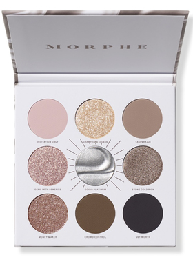 现货！美国morphe新品白金盘9色眼影盘 Going Platinum