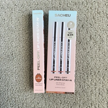 美国Sacheu Lip Liner Stay-N可撕拉唇线笔染色唇釉02#03#04#套装