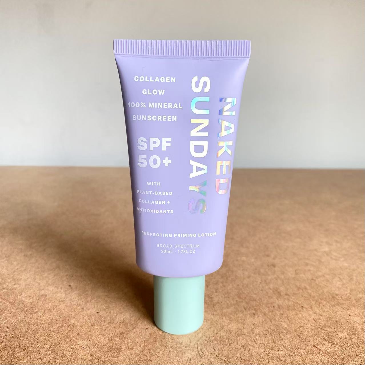 现！美国Naked Sundays矿物质防晒SPF50+胶原面部防晒霜50ml无盒