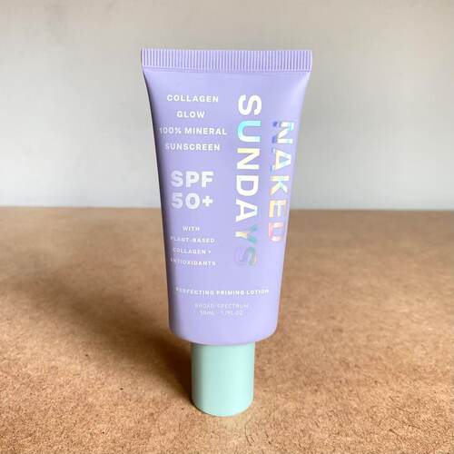 现！美国Naked Sundays矿物质防晒SPF50+胶原面部防晒霜50ml无盒