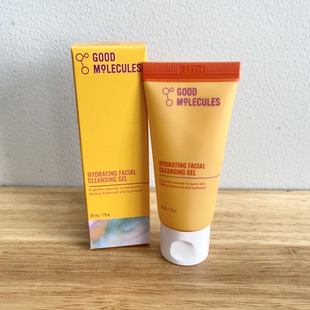 美国Good Molecule Hydrating Facial玫瑰保湿洁面啫喱 30ml小样