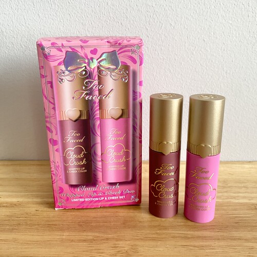 新品套装~美国Too Faced Cloud Crush Whipped唇颊两用腮红液4.3g