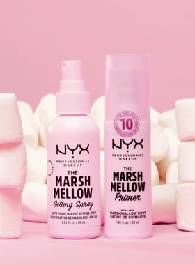 美国NYX棉花糖光滑水润妆前乳/定妆喷雾 均匀肤色持久不卡粉30ml