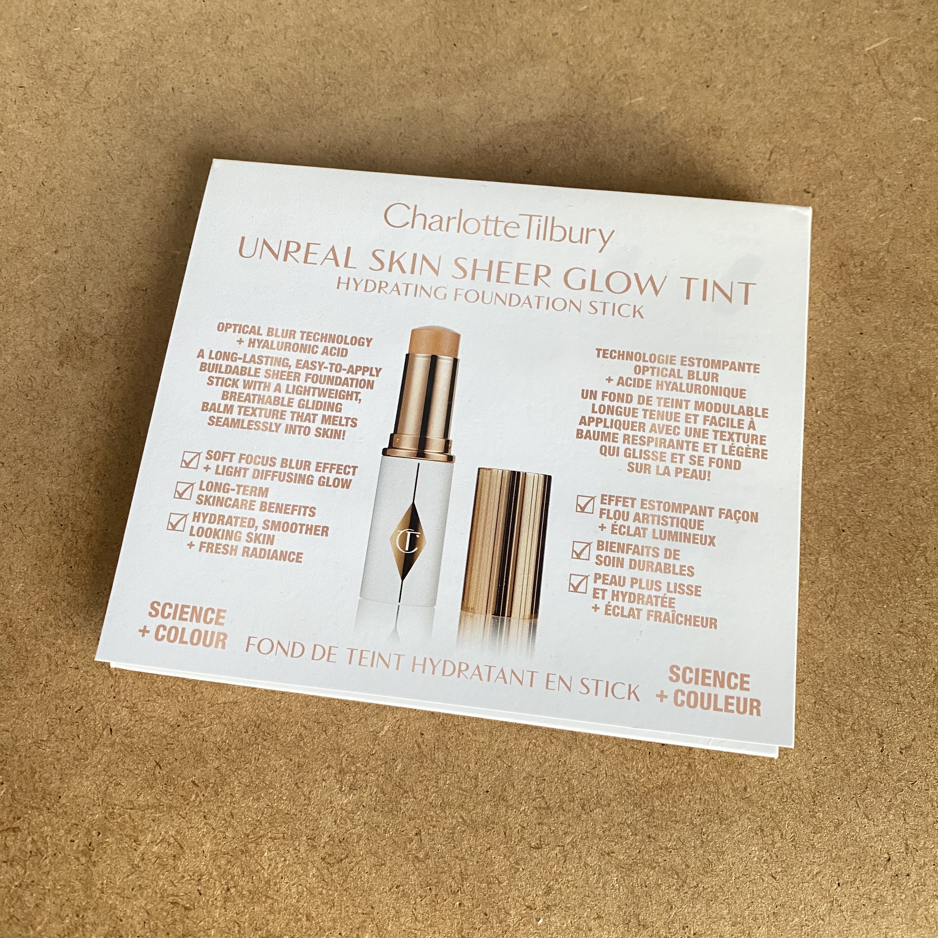 美国CT/Charlotte Tilbury保湿粉底棒长效高光遮瑕8色试色卡小样图片
