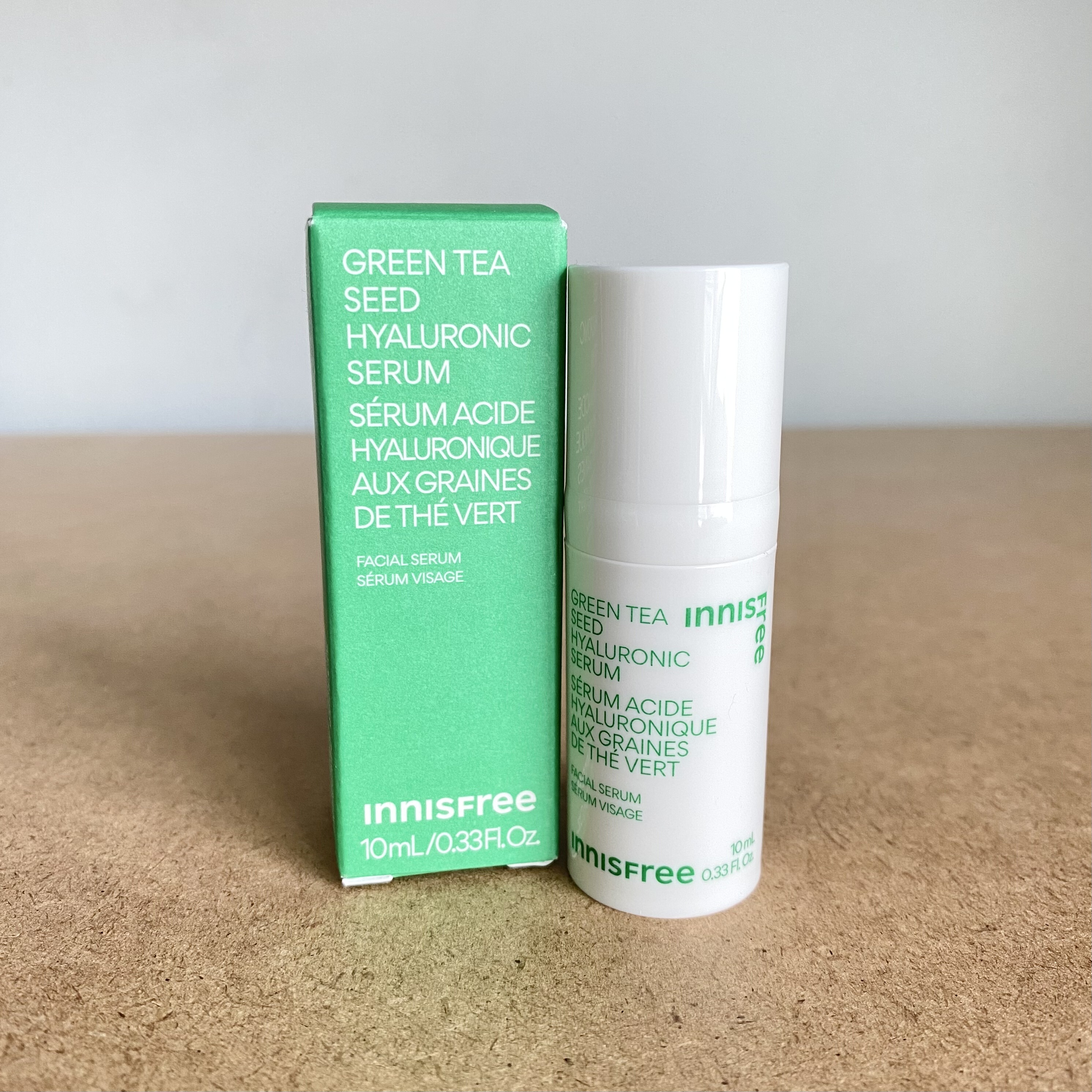 现货！美版Innisfree悦诗风吟 绿茶籽透明质酸肌底精华液10ml小样