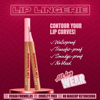 现货～新品！美国NYX Lip Lingerie锁色染唇唇线笔