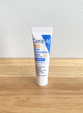 现货！美国CeraVe 保湿修复乳液面霜日霜spf30乳含玻尿酸 5ml小样