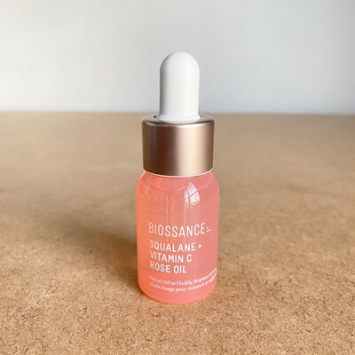 美国Biossance角鲨烷VC玫瑰油精华 维稳提亮紧致抗氧化 12ml中样