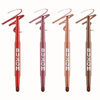 现货！美国Buxom Power Line 双头带刷丰盈唇线笔唇膏笔0.3g正装