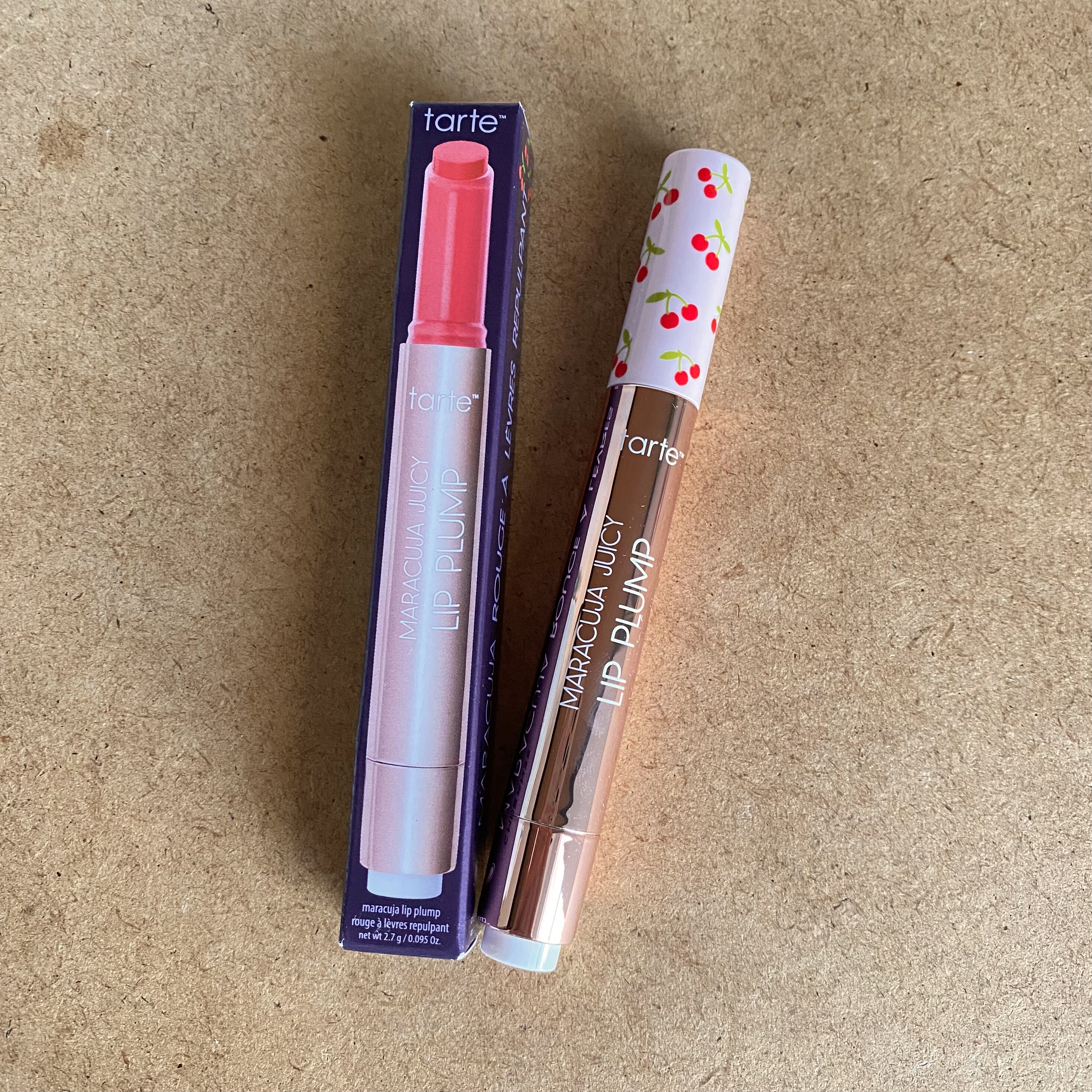 美国tarte Juicy Lip Plump百香果唇膏笔口红2.7g Cherry crush