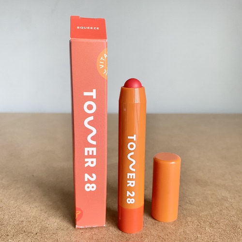 美国Tower 28 JuiceBalm光泽滋润口红有色植物护唇膏2.7g Squeeze