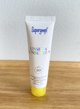 美国Supergoop unseen透明无感防晒霜spf50 隐形毛孔抗氧化 10ml
