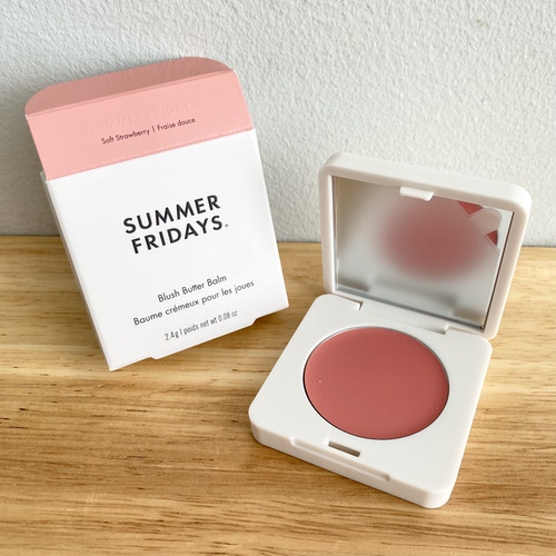 现！美国Summer Fridays黄油保湿柔雾腮红膏3.5g Soft Strawberry