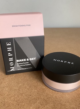 美国morphe bake & set定妆蜜粉散粉translucent透明/粉色2.6g/9g