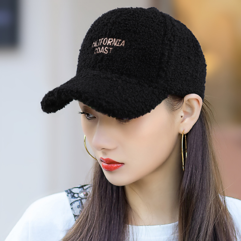 金诗园棒球帽逛街休闲女冬季刺绣