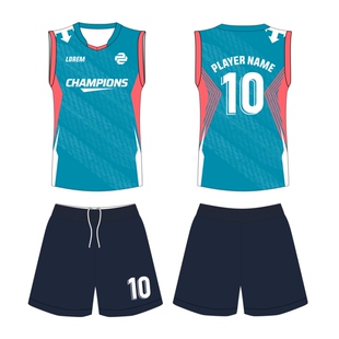 新款全身定制无袖排球服套装男女款速干排球衣训练队服免费印字号