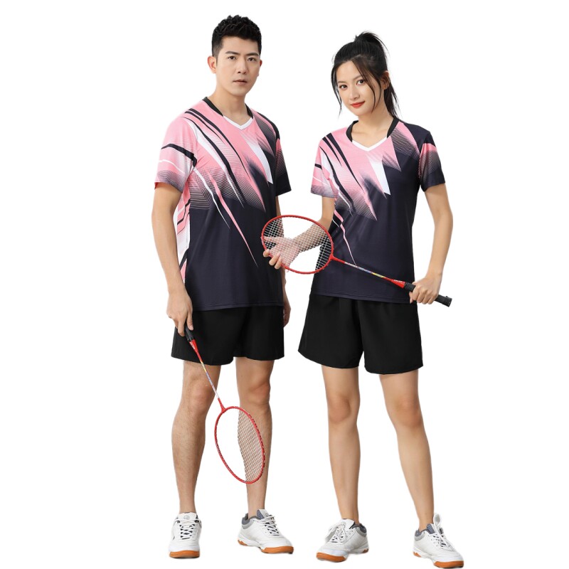 新款男女羽毛球运动服套装儿童夏季速干气排球服网球服装定制印字
