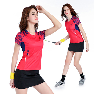 新款羽毛球运动服套装女款速干乒乓球排球服套装男队服定制印字
