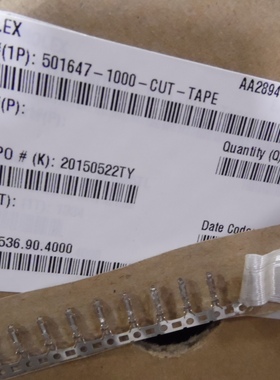 501647-1000 5016471000 莫仕/molex 连接器端子 镀锡插针 原装