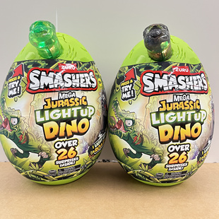 ZURU爆裂小子侏罗纪发光考古蛋霸王龙棘龙剑龙龙龙盲盒男孩玩具