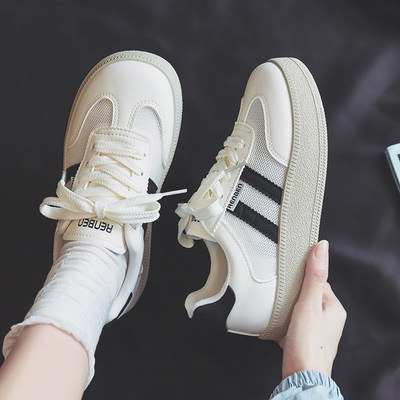 人本女款夏季透气厚底德训鞋