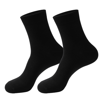 雅鹿男士纯棉中筒袜全棉透气