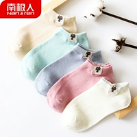 Vớ nam cực vớ cotton vớ vớ nông miệng vớ vớ vớ vô hình Hàn Quốc dễ thương vớ nữ mùa hè mỏng phần - Vớ hàng tuần set vớ quà tặng