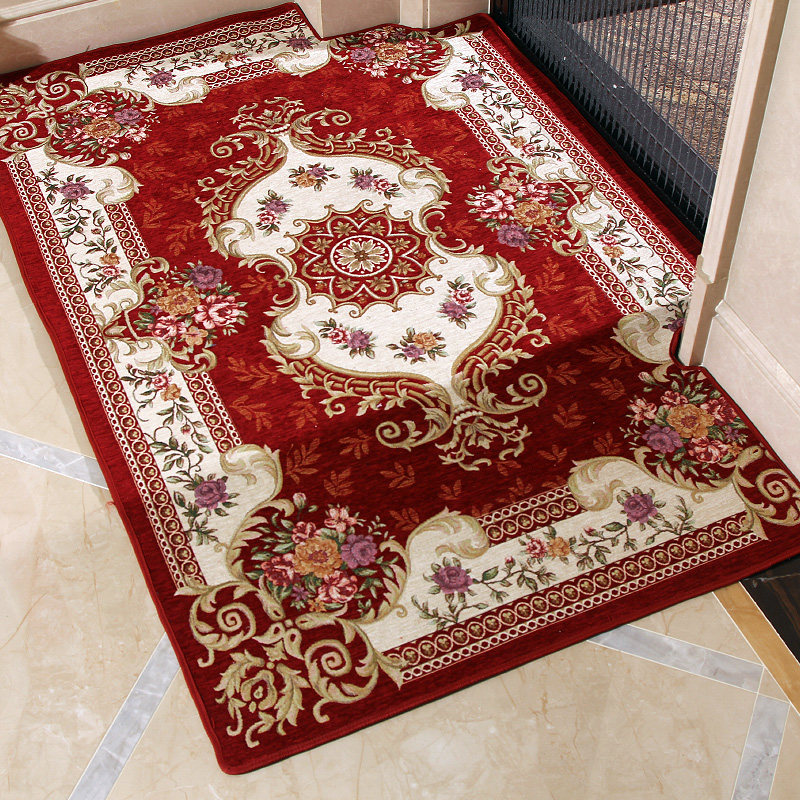 欧式进门地毯 防滑脚垫子 门厅进门小地毯 厨房客厅入户门垫定制