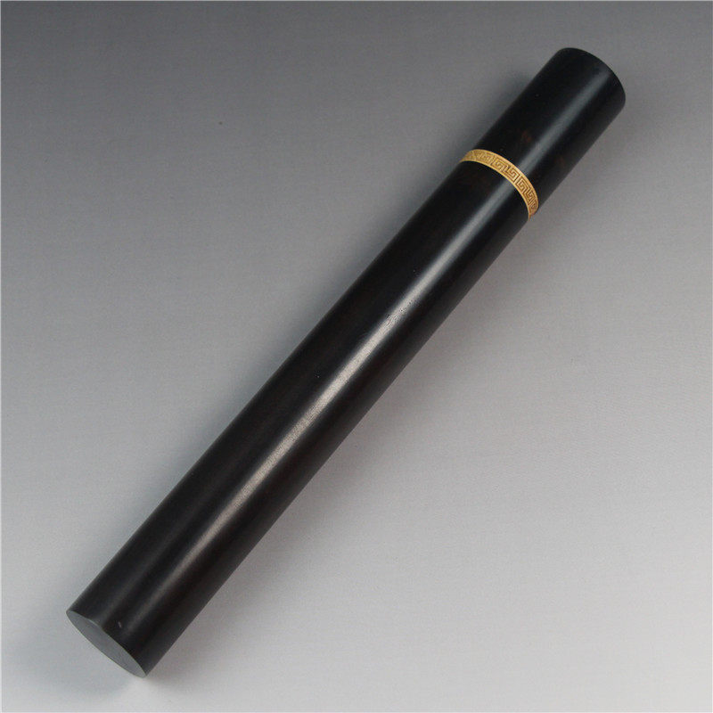 黑檀木加长加大木质线香桶100g 150g线香筒香管香盒便携定制把玩