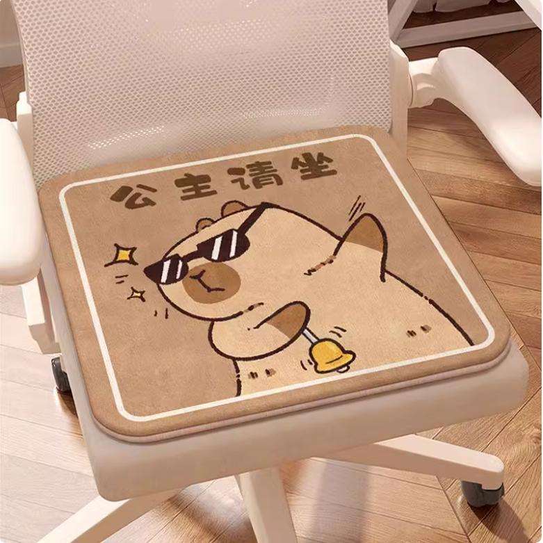 创意卡皮巴拉坐垫冬季家用