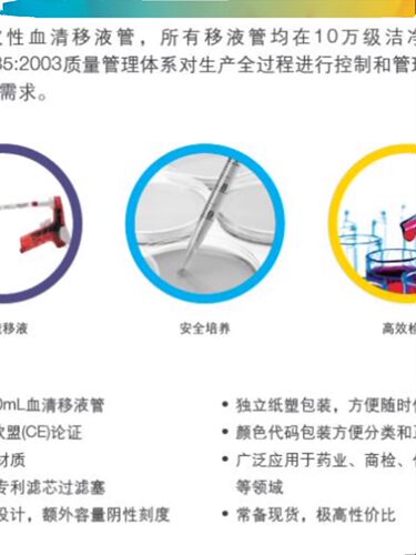 Labserv血清移液管独立纸塑包装