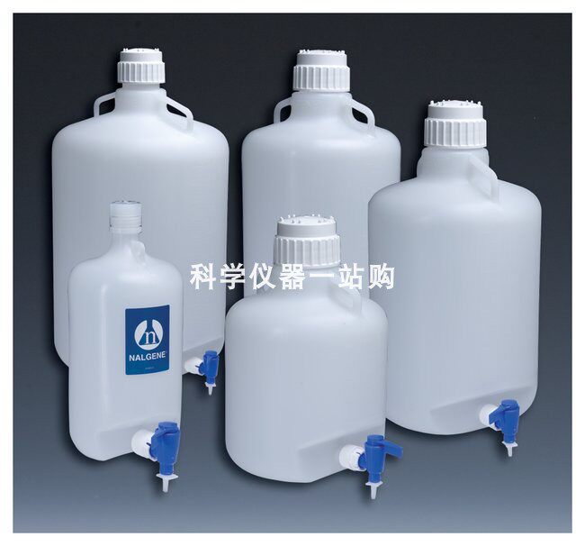 耐洁nalgene 蒸馏水桶 ldpe带放水口大瓶 4l 2318-0010带水龙头