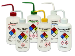 nalgene2425-0502白色LDPE/PPCO易认安全洗瓶 酒精500ml白色瓶盖