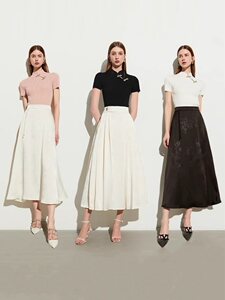 【所有女生的衣橱直播间】新中式国风短袖针织衫上衣半裙女