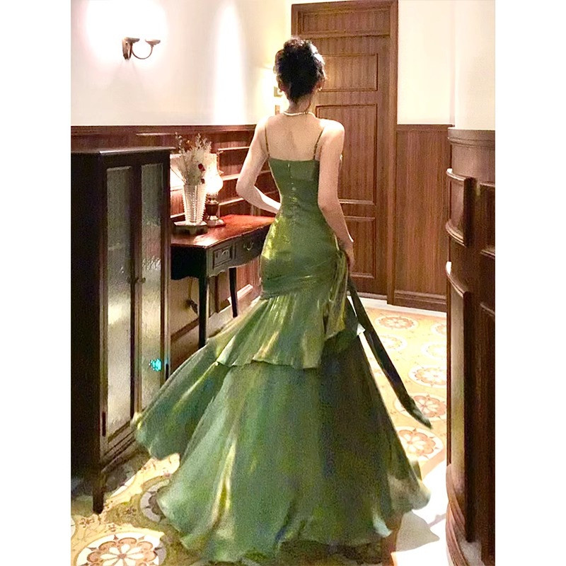 【庄园绮梦】人鱼姬成人礼礼服裙轻奢小众高端吊带连衣裙