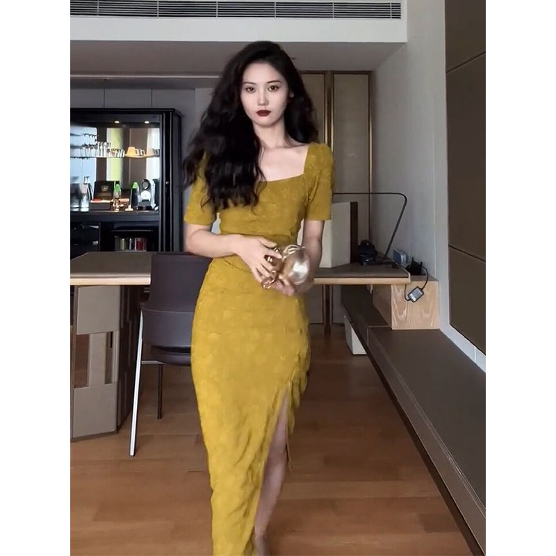 CHEONGSAM 개선 2024 새로운 새로운 중국 스타일 국립 스타일 여성 의류 복고풍 기질 슬림 하이 엔드 드레스 여름
