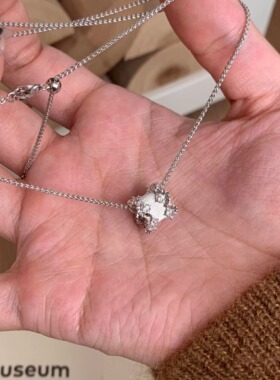 S925纯银！布布风路路通项链拉丝工艺高级感设计轻奢个性百搭时尚