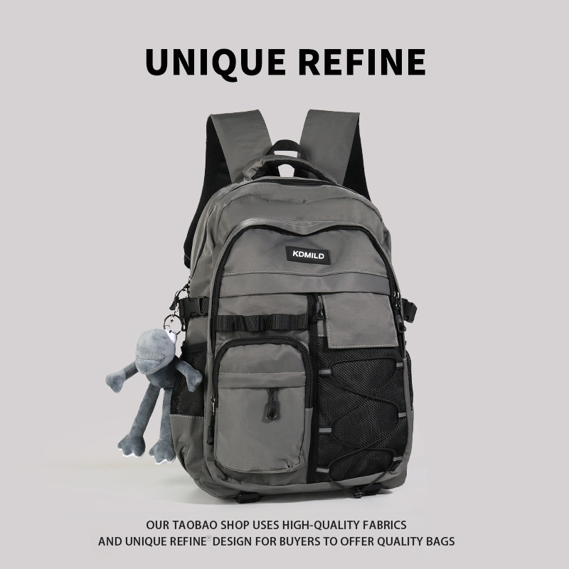 女高颜值大容量户外休闲双肩包男