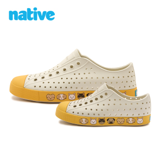 透气包头凉鞋 2025native 夏季 沿条动物沙滩鞋 Jefferson亲子洞洞鞋