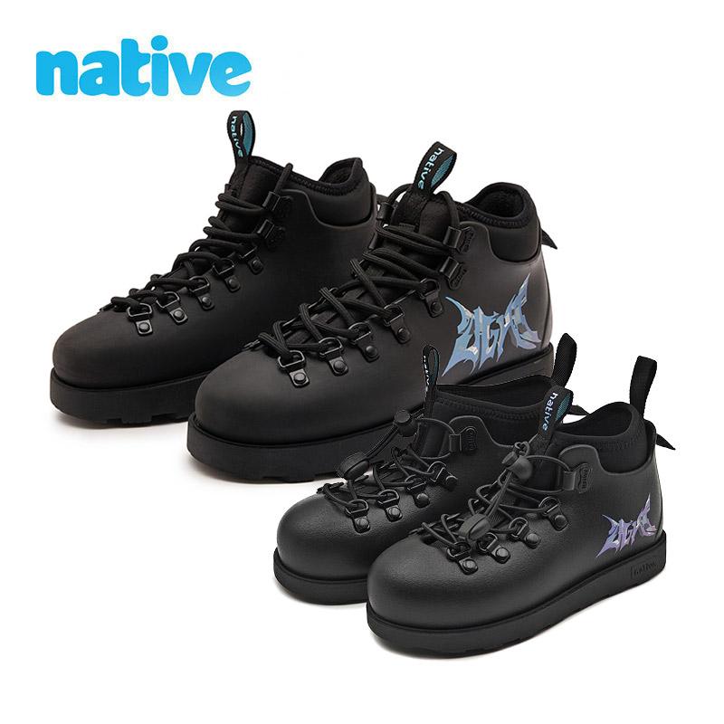 马丁靴native防水幻彩潮酷短靴