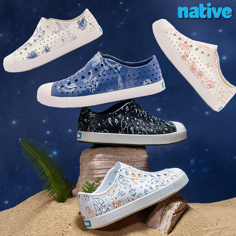 native星座图案夏季透气洞洞鞋潮