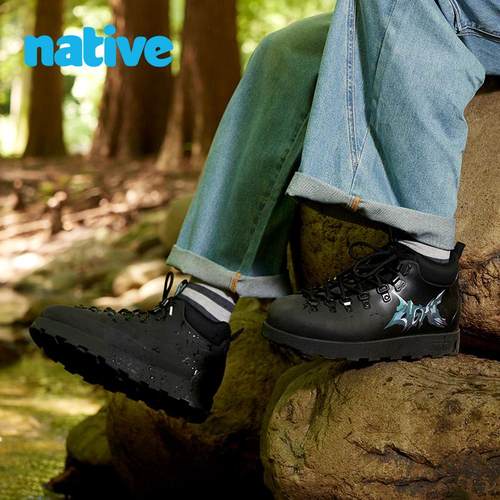 native时尚情侣厚底高帮鞋