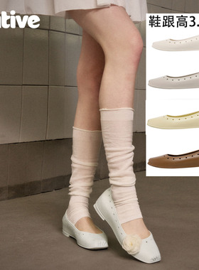 2026新款native芭蕾鞋3.5厘米后跟凉鞋女夏季百搭显瘦时装凉鞋