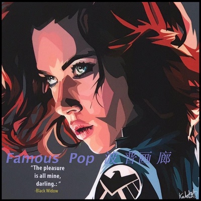 漫威黑寡妇BlackWidow装饰挂画